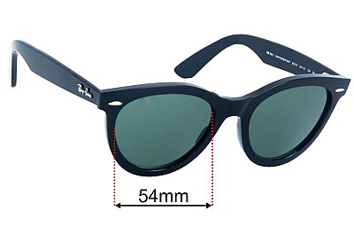 Ray-Ban RB2241 Wayfarer Way Verres de Remplacement 54mm wide 