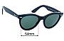 Sunglass Fix Replacement Lenses for Ray-Ban RB2241 Wayfarer Way - 54mm Wide 
