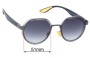 Sunglass Fix Replacement Lenses for Ray-Ban RB3703-M Scuderia Ferrari Collection - 51mm Wide 