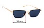 Sunglass Fix Replacement Lenses for Bottega Veneta BV 1107S - 57mm Wide 