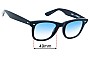 Sunglass Fix Verres de Remplacement pour Caddis Porgy - 49mm Wide 