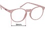 Sunglass Fix Verres de Remplacement pour Goodr Mauve Mood Board - 50mm Wide 