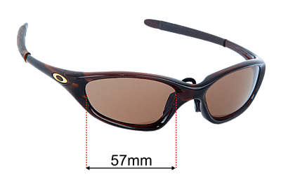 Oakley Twenty XX OO9157 (2000) Verres de Remplacement 57mm wide 