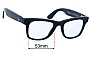Sunglass Fix Replacement Lenses for Ray-Ban RW4008 Meta Wayfarer (Gen 1) - 53mm Wide 