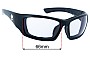 Sunglass Fix Verres de Remplacement pour Wiley X H-D Tat - 66mm Wide 