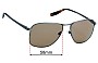Sunglass Fix Lentes de Repuesto para Bottega Veneta BV 221/S - 58mm Wide 