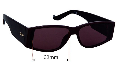 Quay Not My Fault Lentilles de Remplacement 63mm wide 