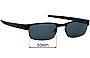 Sunglass Fix Lentes de Repuesto para Oakley OX5038 Metal Plate - 53mm Wide 