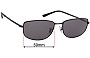 Sunglass Fix Ersatzgläser für Ray-Ban RB3732 - 59mm Wide 