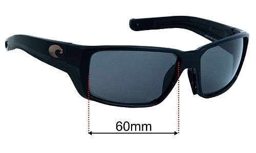 Costa Del Mar Fantail PRO Replacement Lenses 60mm wide 