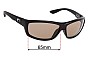 Sunglass Fix Lentes de Repuesto para Costa Del Mar Saltbreak - 65mm Wide 