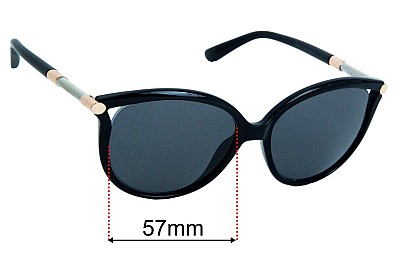 Jimmy Choo Giorgy/S Replacement Lenses 57mm wide 