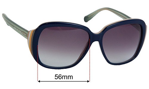 Marc by Marc Jacobs MMJ 290/S Replacement Lenses 56mm wide 