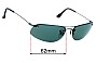 Sunglass Fix Replacement Lenses for Ray-Ban RB3180 - 62mm Wide 