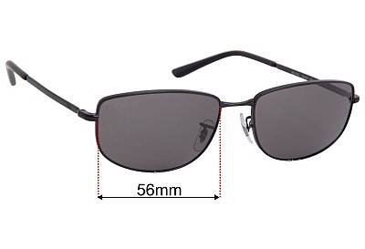 Ray-Ban RB3732 Replacement Lenses 56mm wide 
