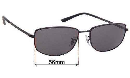 Ray-Ban RB3732 Ersatzlinsen 56mm wide 