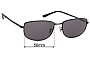 Sunglass Fix Ersatzgläser für Ray-Ban RB3732 - 56mm Wide 