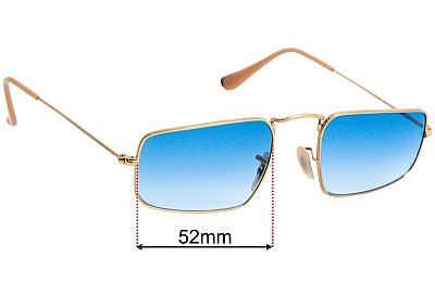 Ray-Ban RB3957 Julie Replacement Lenses 52mm wide 
