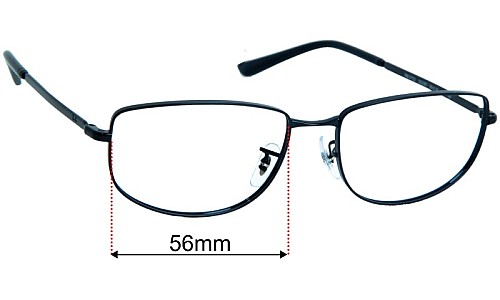 Ray-Ban RB3732V Optics Replacement Lenses 56mm wide 