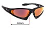 Sunglass Fix Replacement Lenses for SOS Eyewear Commander II - 67mm Wide 