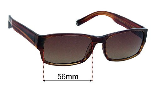 Warby Parker Digby Replacement Lenses 56mm wide 