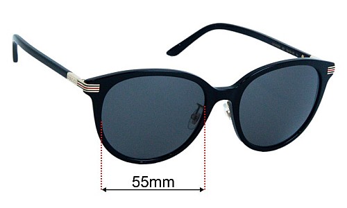 Gucci GG1452SK Lentilles de Remplacement 55mm wide 