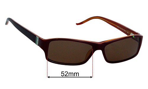 Just Cavalli JC183  Lentilles de Remplacement 52mm wide 
