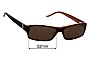 Sunglass Fix Verres de Remplacement pour Just Cavalli JC183 - 52mm Wide 