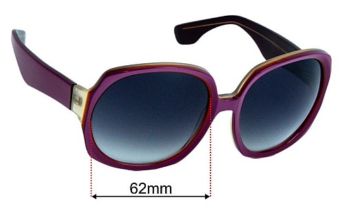 Marni MA083S  Replacement Lenses 62mm wide 