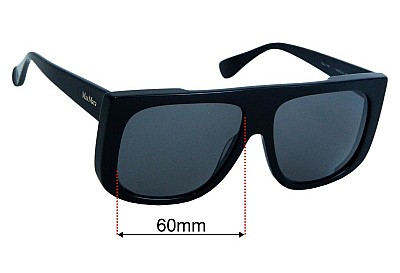 MaxMara MM 0076 Replacement Lenses 60mm wide 