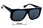 Sunglass Fix Verres de Remplacement pour MaxMara MM 0076 - 60mm Wide 