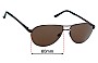 Sunglass Fix Verres de Remplacement pour MCRX Calais - 60mm Wide 
