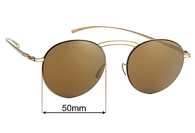 Mykita Maison Martin Margiela MMESSE011 Lentes de Repuesto 50mm wide 