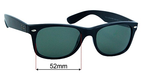 Ray-Ban RB2132 New Wayfarer 52mm Replacement Lenses display picture 1