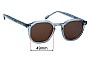 Sunglass Fix Lentes de Repuesto para Carolina Lemke Breez CL9193 - 49mm Wide 