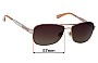 Sunglass Fix Verres de Remplacement pour Jimmy Choo Cris/S - 57mm Wide 