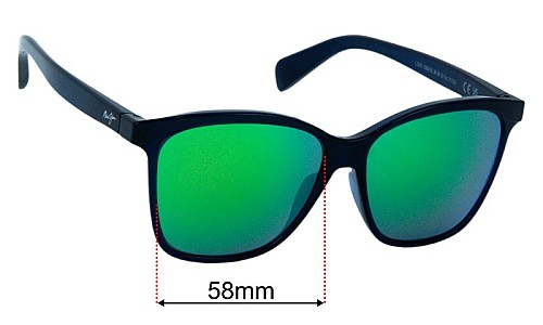 Maui Jim MJ601 Liquid Sunshine  Lentilles de Remplacement 58mm wide 