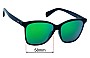 Sunglass Fix Verres de Remplacement pour Maui Jim MJ601 Liquid Sunshine - 58mm Wide 