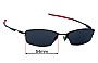 Sunglass Fix Verres de Remplacement pour Oakley Transistor Ducati OX3085 - 54mm Wide 