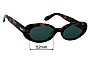 Sunglass Fix Verres de Remplacement pour Quay Felt Cute - 52mm Wide 