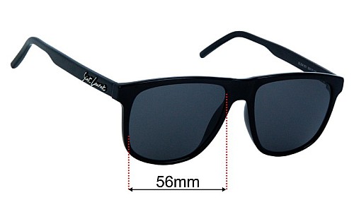 Saint Laurent  SL 334 Replacement Lenses 56mm wide 