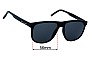 Sunglass Fix Replacement Lenses for Saint Laurent  SL 334 - 56mm Wide 
