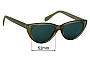 Sunglass Fix Replacement Lenses for Savage Grace - 52mm Wide 