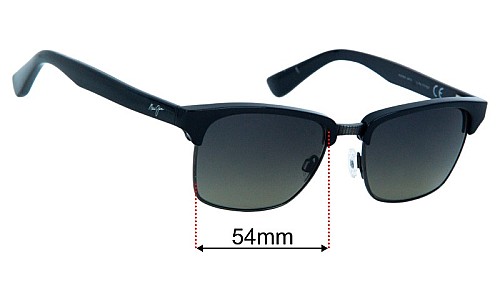 Maui Jim MJ257 Kawika Replacement Lenses 54mm wide 