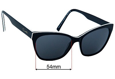 Carla Zampatti 21 Replacement Lenses 54mm wide 