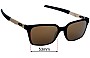 Sunglass Fix Lentes de Repuesto para Oakley Dehaven OX8054 - 53mm Wide 