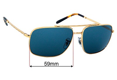 Ray-Ban RB3796 Verres de Remplacement 59mm wide 