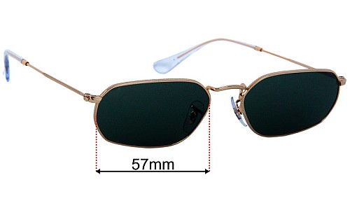 Ray-Ban RB3707 Replacement Lenses 57mm wide 