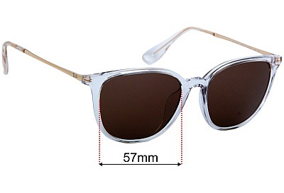 Ray-Ban RB4348D Replacement Lenses 57mm wide 