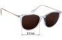 Sunglass Fix Verres de Remplacement pour Ray-Ban RB4348D - 57mm Wide 